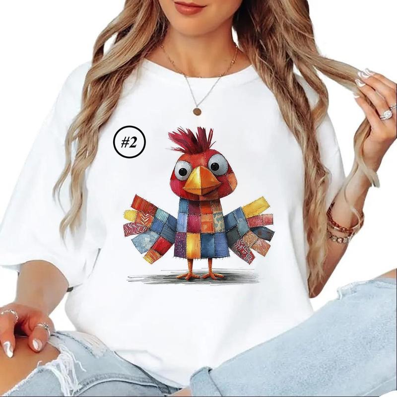 Watercolor Custom Chicken Cute Whimsical Rooster Funny Bird Shirt Sweatshirt Hoodie 1 Cotton Womenswear