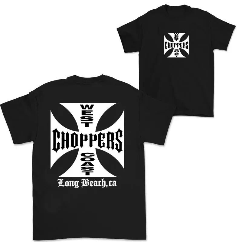 West Coast Choppers 2 Sided T-Shirt, Choppers Shirt, Menswear, Gift For Him And Her, Unisex Cotton, Full Size, Full Color, Classic Tops Classic