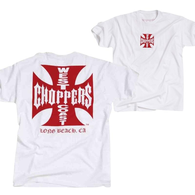 West Coast Choppers OG Classic T-shirt, Motorcycle T-shirt, Choppers Shirt, Graphic Design Shirt, Unisex Cotton Tops, For Men Menswear Collar