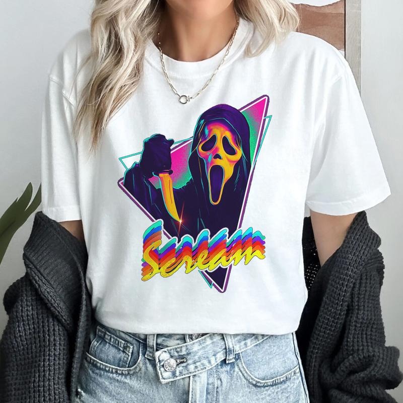 What's Your Favorite Ccary Movie Shirt Ghostface Scream Shirt Horror Movies Shirt Halloween Tshirt Spooky Season Shirt