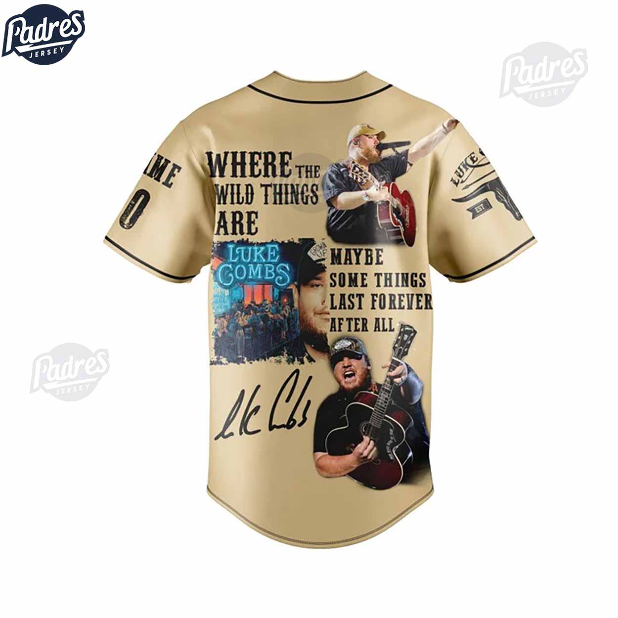 Where the Wild Things Are Luke Combs Baseball Jersey Outfit - Padres Jersey Oasis: Elevate Your Baseball Style Game