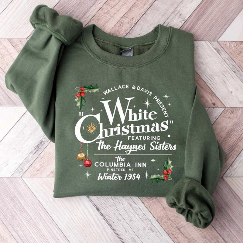 White Christmas Movie Shirt 1954, Holiday Christmas Tee, Wallace and Davis Shirt, Haynes Sisters Christmas Shirt Classic Cotton