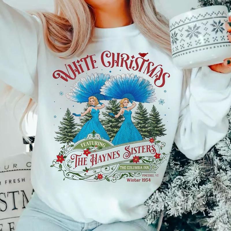 White Christmas Sweatshirt, Columbia Inn Pine Tree Vermont Christmas Shirt, Christmas Movie 1954 Sweatshirt, Columbia Inn Shirt, Dreaming of White Christmas Sweatshirt