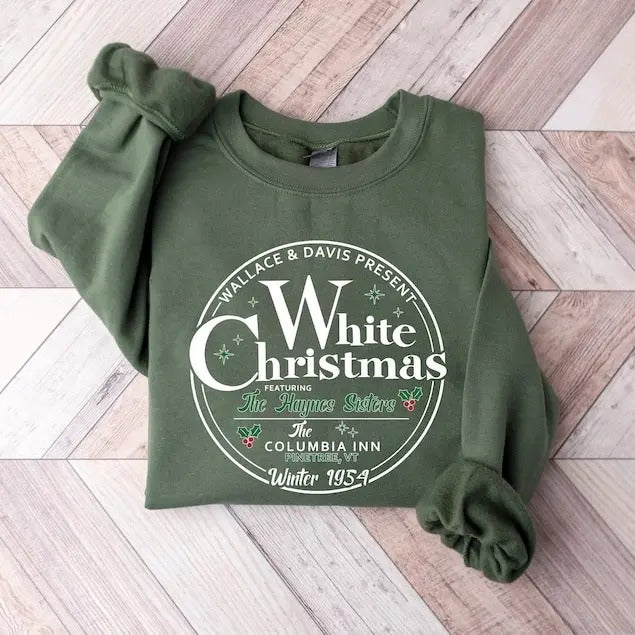 White Christmas Sweatshirt, Vintage Christmas Shirt, White Christmas Movie 1954 Shirt