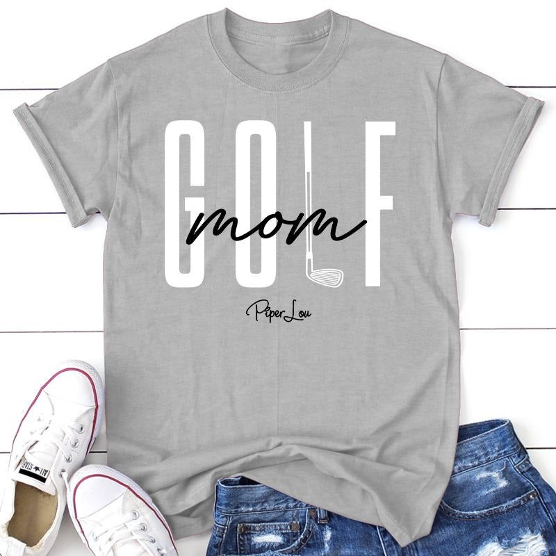Golf Mom Club Tee, Proudly Printed In The USA, Tee Gray / White, #sassy #cute #colorprint Hoodie, Sweatshirt | WearSparks.com