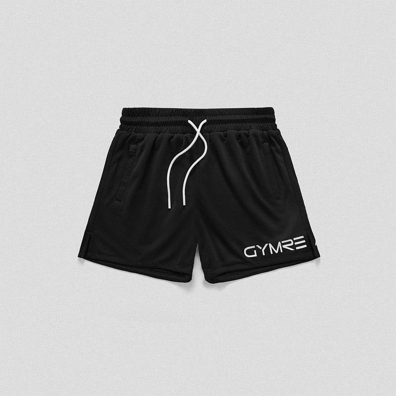 Gymreapers Core Mesh Training Shorts - Black/White, Perfect for Summers T-Shirts, Hoodie, Sweatshirt | WearSparks.com