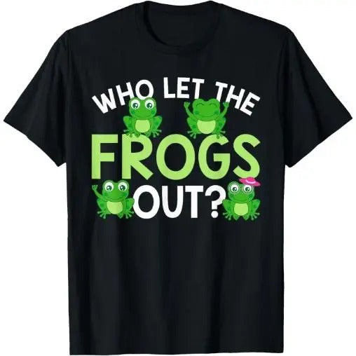 Who Let The Frogs Out Funny Frog Lovers MM T-Shirt Made in USA Hoodie, Sweatshirt | WearSparks.com