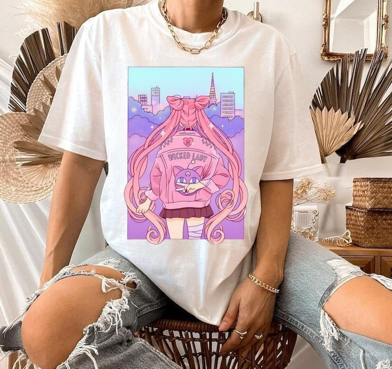 Wicked lady Sailor Moon Cotton Unisex T-Shirt.