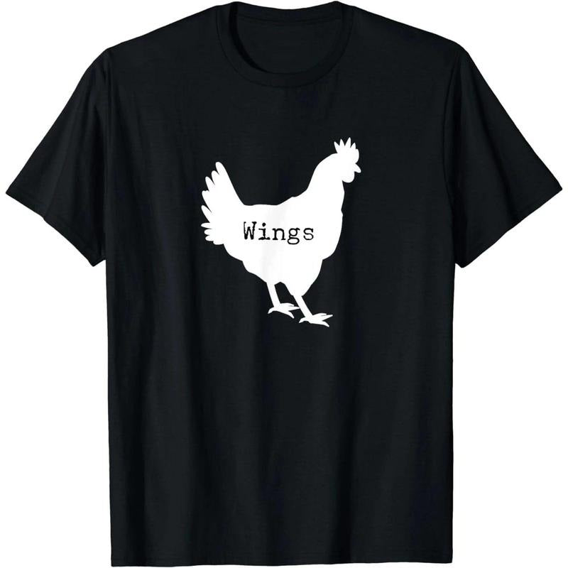 Wingin' It: Cluckin' Funny Chicken Wing Lover Graphic T-Shirt