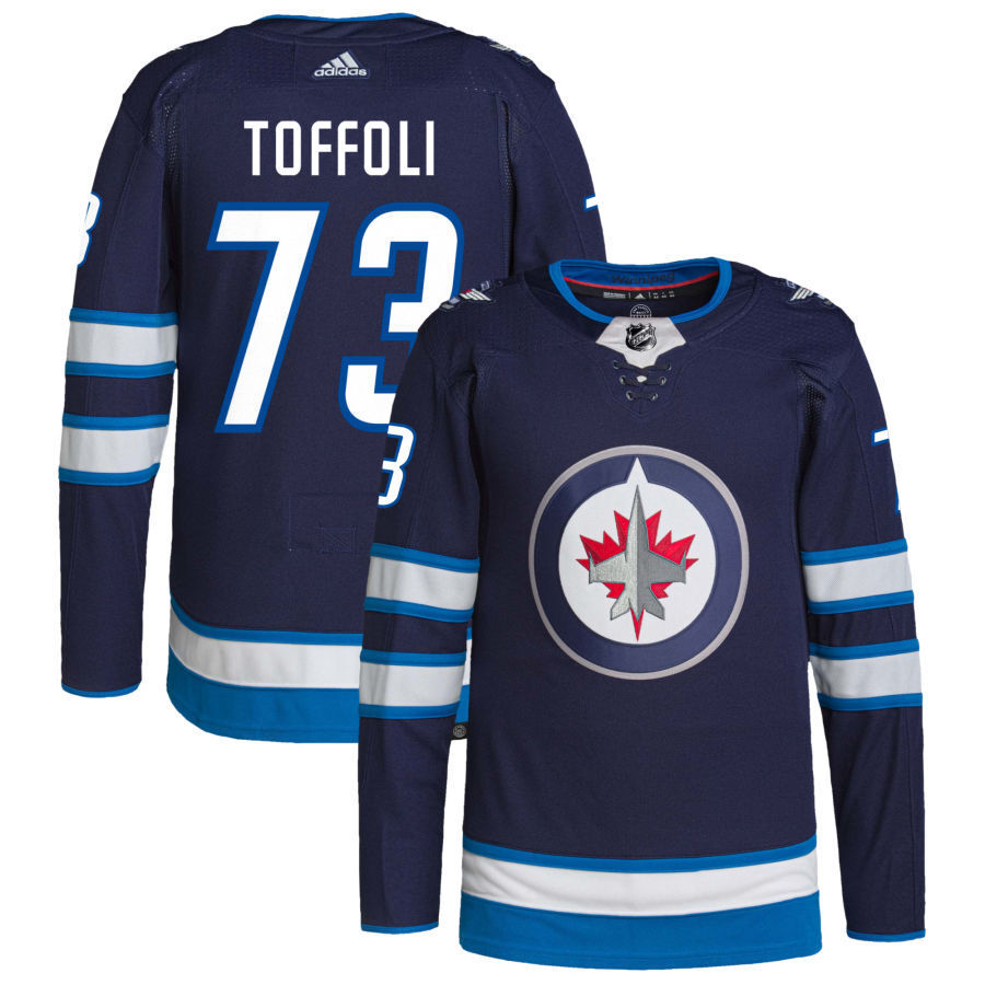 Winnipeg Jets #73 Tyler Toffoli Home Navy