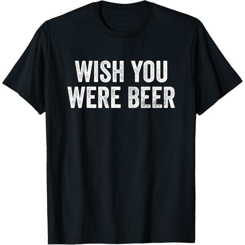 Wish You Were Beer Vintage Craft Beer Home Brewing Brewery T-Shirt made in us