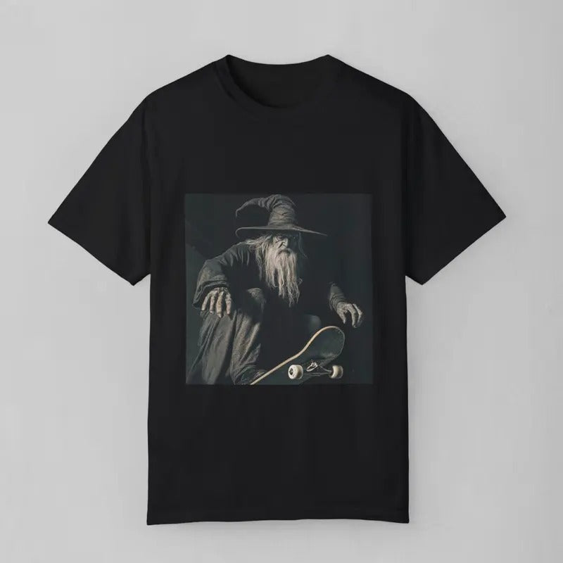 Wizard Dropping in Skateboarding Shirt, Funny VintageT-Shirt Menswear Top Hoodie, Sweatshirt | WearSparks.com