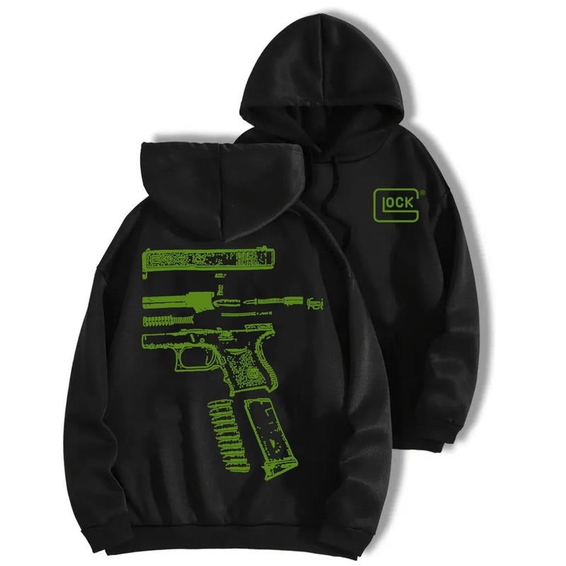 In Glock Green Version 2 Sides Hoodie/Sweatshirt/T-Shirt, For Men/Women