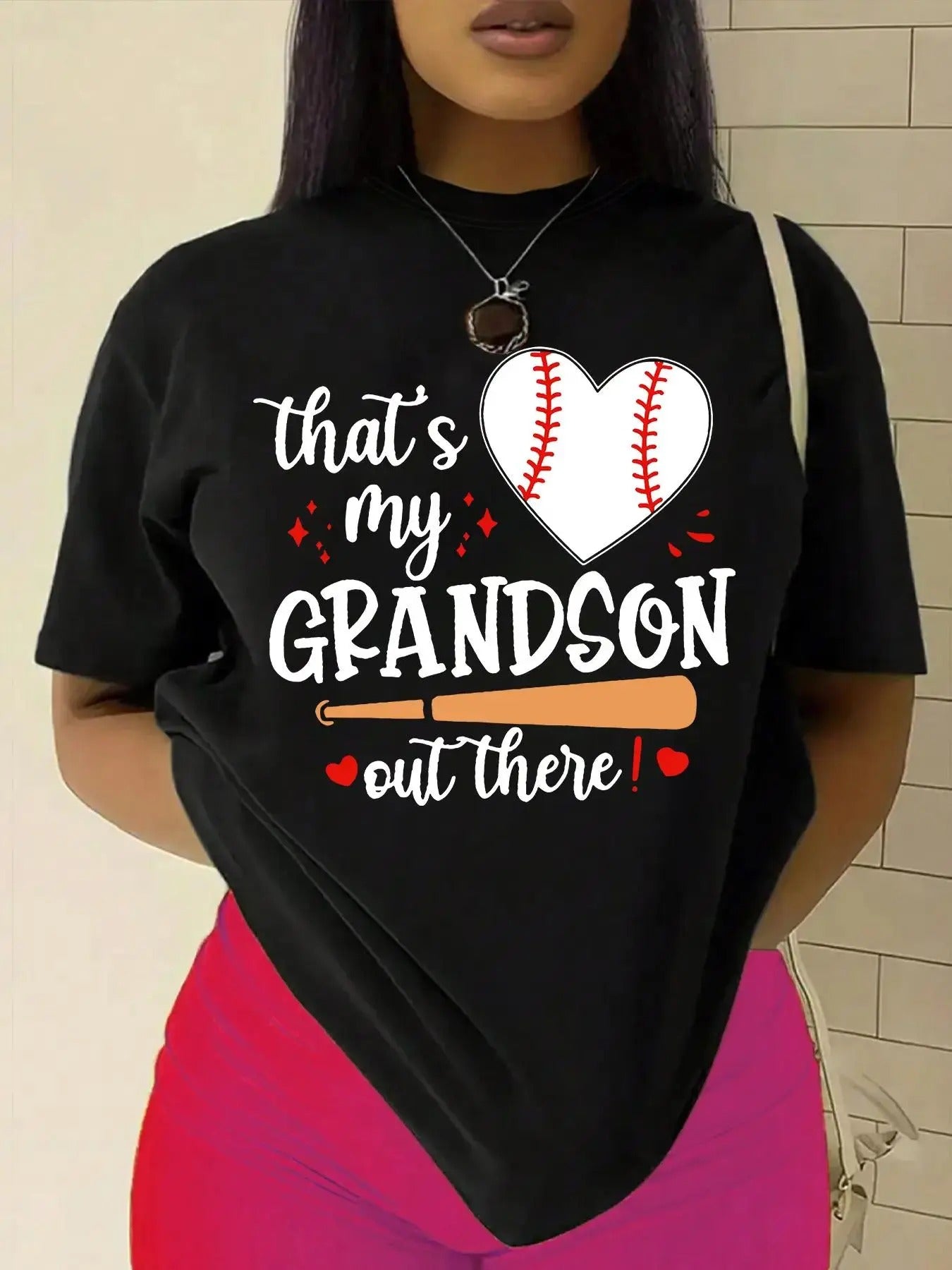 Women's Letter Graphic Print Round Neck Tee, Fashion Casual Short Sleeve T-shirt for Daily Wear, Ladies Summer Clothesstyle{n002}2