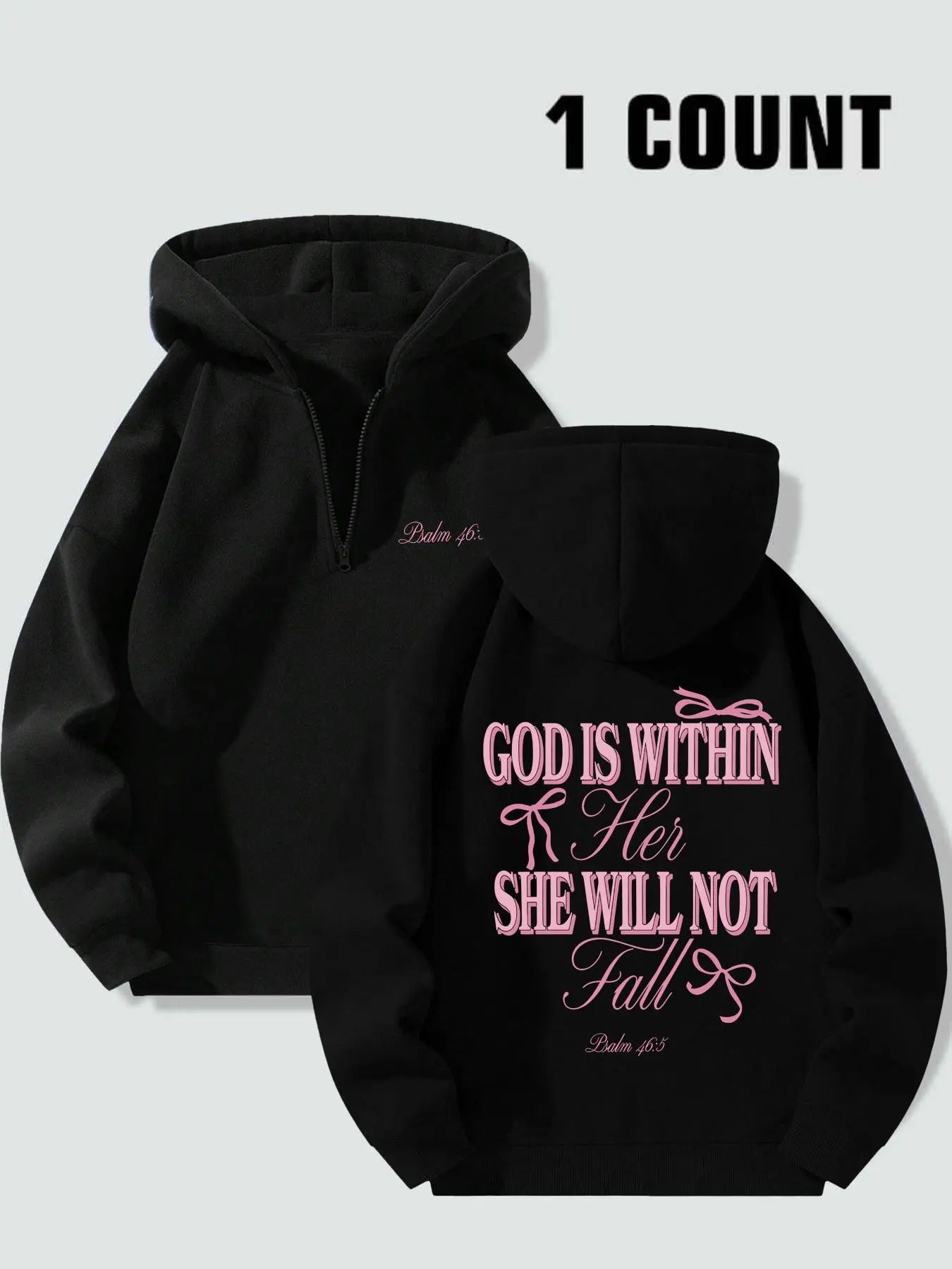 Women's Letter Print Longsleeves Hoodie, Casual Long Sleeve Hooded Sweatshirt for Spring, Ladies Clothes for Daily Wear, Tops