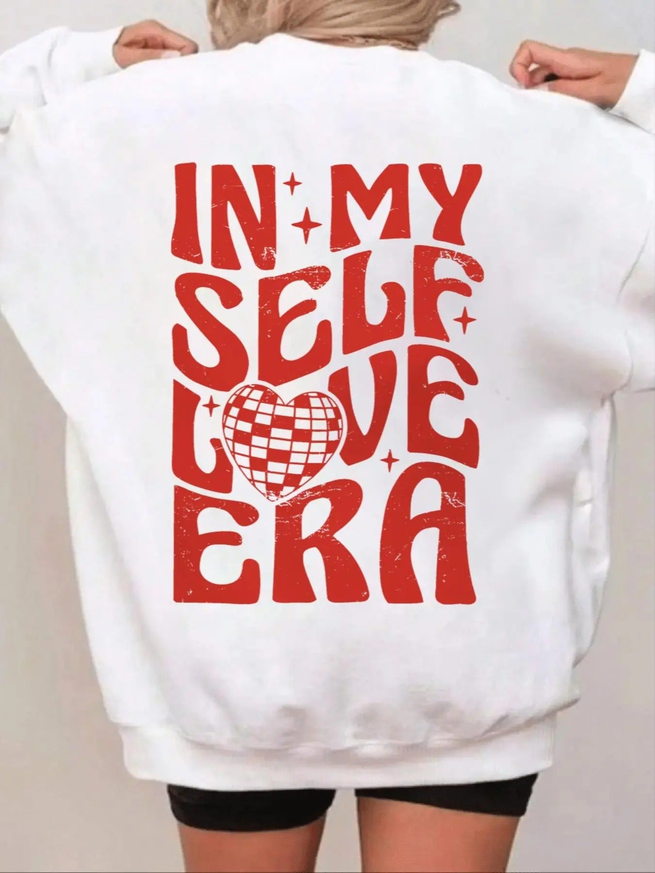 Women's Letter Print Round Neck Pullover, Fashion Casual Crew Neck Sweatshirt for Daily Holiday Outdoor Wear, Women Clothing for Fall & Winterstyle{n002}2