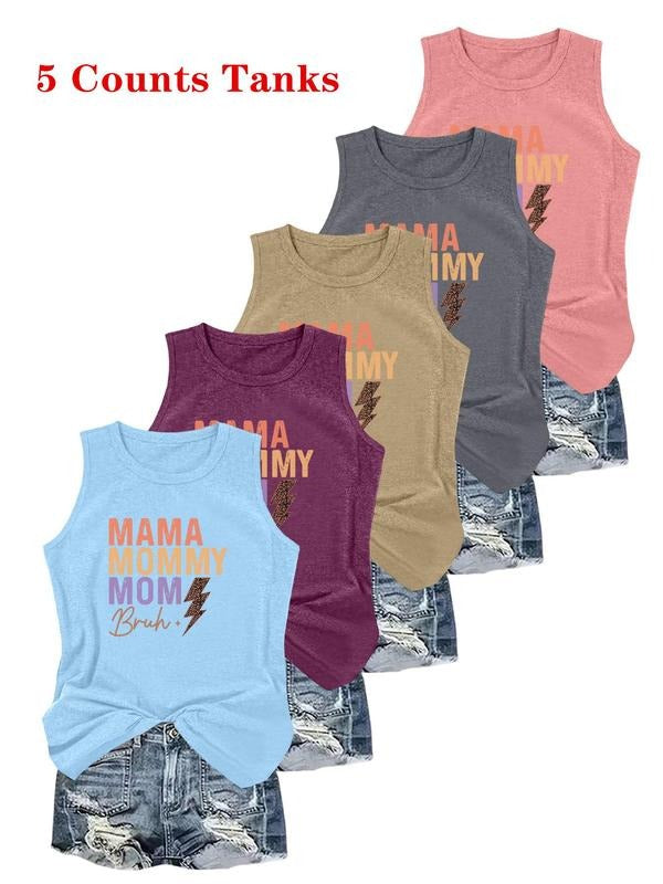 Women's Round Neck Tank Top, Casual Sleeveless Top for Daily Wear, Ladies Clothes for All Seasons T-Shirts, Hoodie,...
