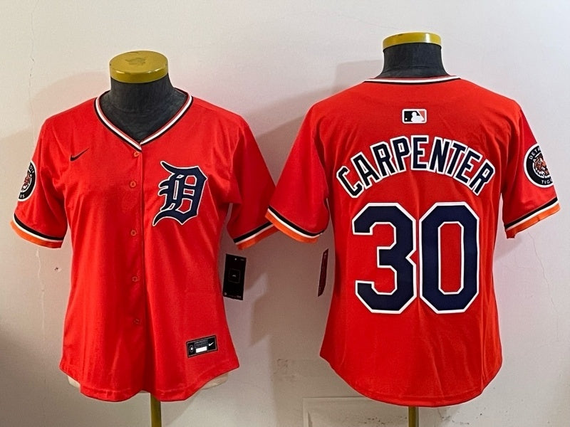 Women Detroit Tigers #30 Kerry Carpenter Tigers Special V2 Women Youth
