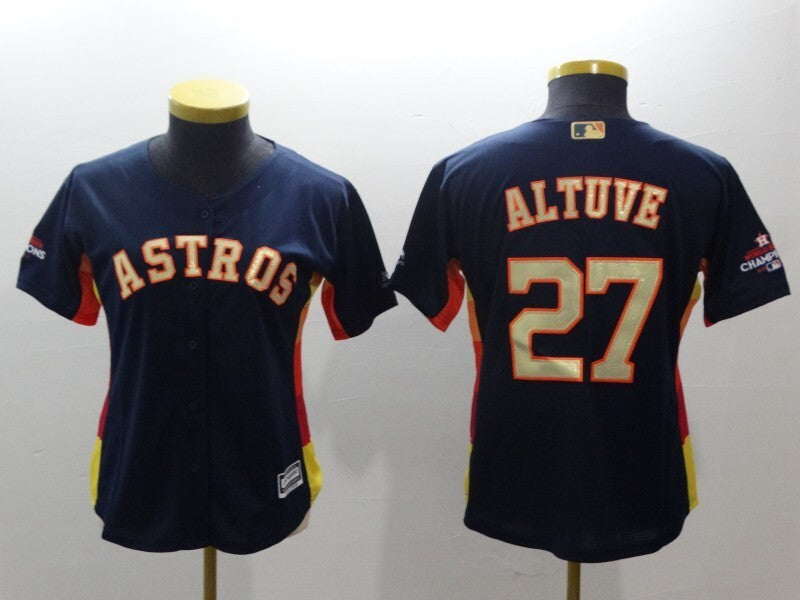 Women Houston Astros #27 Jose Altuve Style 4_1