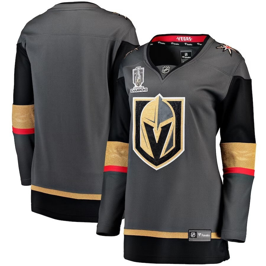 Women Vegas Golden Knights 2023 Stanley Cup Champions Alternate Breakaway Jersey - Black