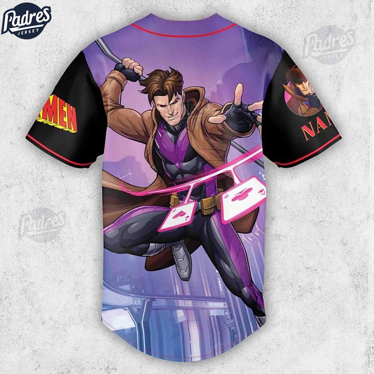 X-Men 97 Gambit Baseball Jersey - Padres Jersey Oasis: Elevate Your Baseball Style Game