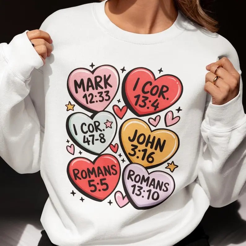 XOXO Shirt, Christian Valentine sweatshirt, Valentine Gift for Her Idea, Valentine Clothes, Bible Verse Shirt, Christian Shirt, Jesus Loves You