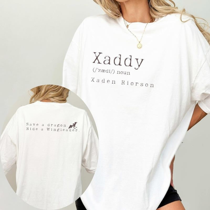 Xaddy, Xaddy Shirt, Xaden Riorson, Xaden Fourth Wing Shirt, Fourth Wing Merch, Iron Flame Sweatshirt, Rebecca Yarros...