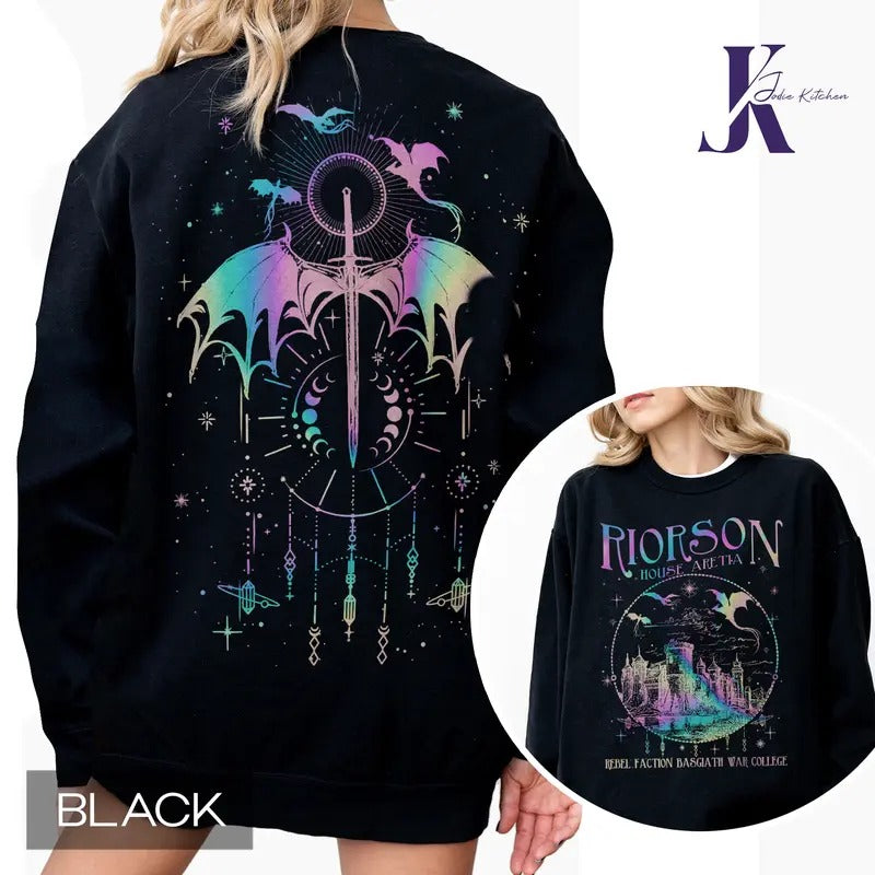 Xaden Riorson House Comfort Colors Shirt, Fourth Wing Shirt, Dragon Rider Bookish, Iron Flame Shirt, Basgiath War College, Violet Sorrengailstyle{n002}4