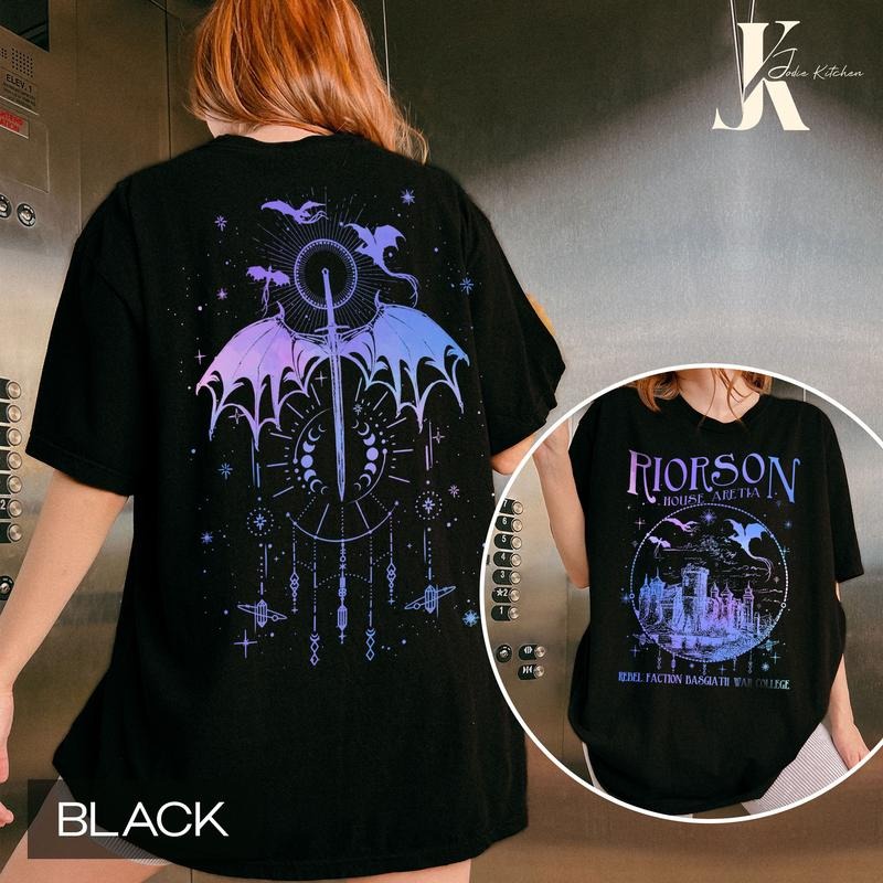 Xaden Riorson House Comfort Colors Shirt, Fourth Wing Shirt, Dragon Rider Bookish, Iron Flame Shirt, Basgiath War College, Violet Sorrengailstyle{n002}8