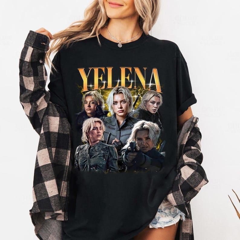 Yelena Belova Thunderbolts Shirt, Thunderbolts shirt, MCU shirt, Gift For Women and Man Unisex T-Shirt Breathable Casual
