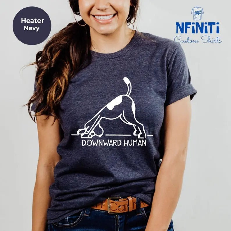 Yoga Shirt, Dog Yoga Shirt, Yoga Lover Shirt, Dog Lover Shirt, Funny Yoga Gift, Meditation Shirt, Yoga Class Gift, Yogi...