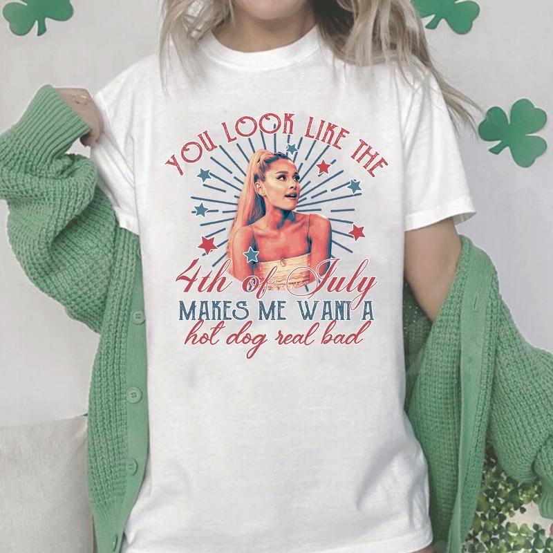 You Look Like The 4th Of July Makes Me Want A Hot Dog Real Bad Shirt, Funny 4th Of July Gift Shirt Hoodie...