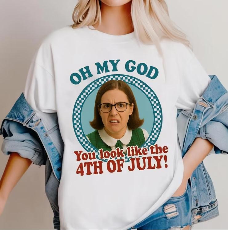You Look Like the 4th of July Tee, Funny Fourth of July Shirt Png, 4th Of July Movie Meme png, Patriotic Sublimation