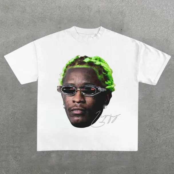 Young Thug Green T-Shirt, Music Rap Tee, Pop, Hip Hop, R&B, Y2k, Unisex T-Shirt, Gift For Men Women Womenswear Menswear Top Streetwear