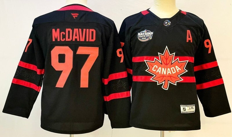 Youth Canada #97 Connor McDavid Youth Style 2
