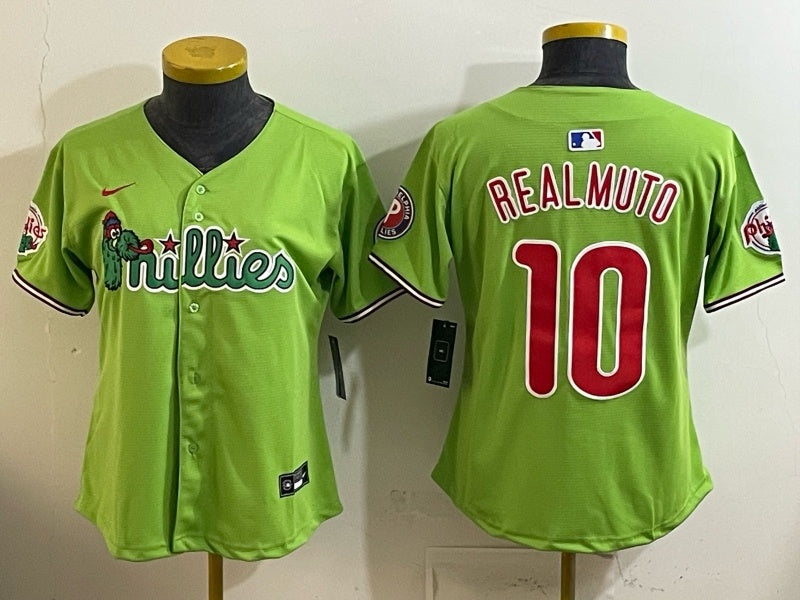 Youth Philadelphia Phillies #10 J.T. Realmuto Phillies 6 Edition Women Youth