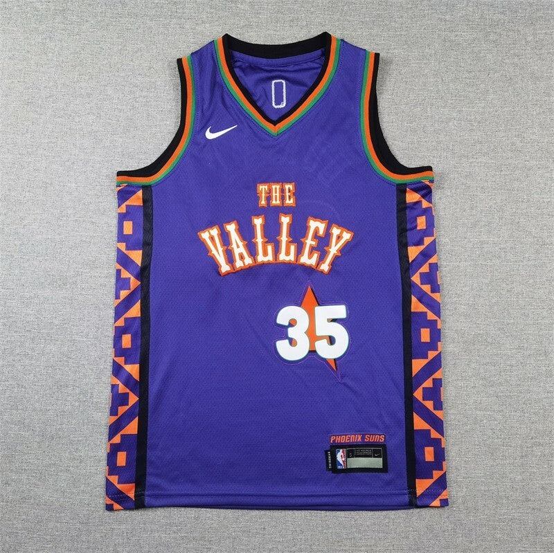 Youth Phoenix Suns#35 Kevin Durant Youth 25 Suns 35 # Durant Purple City Edition Style 2