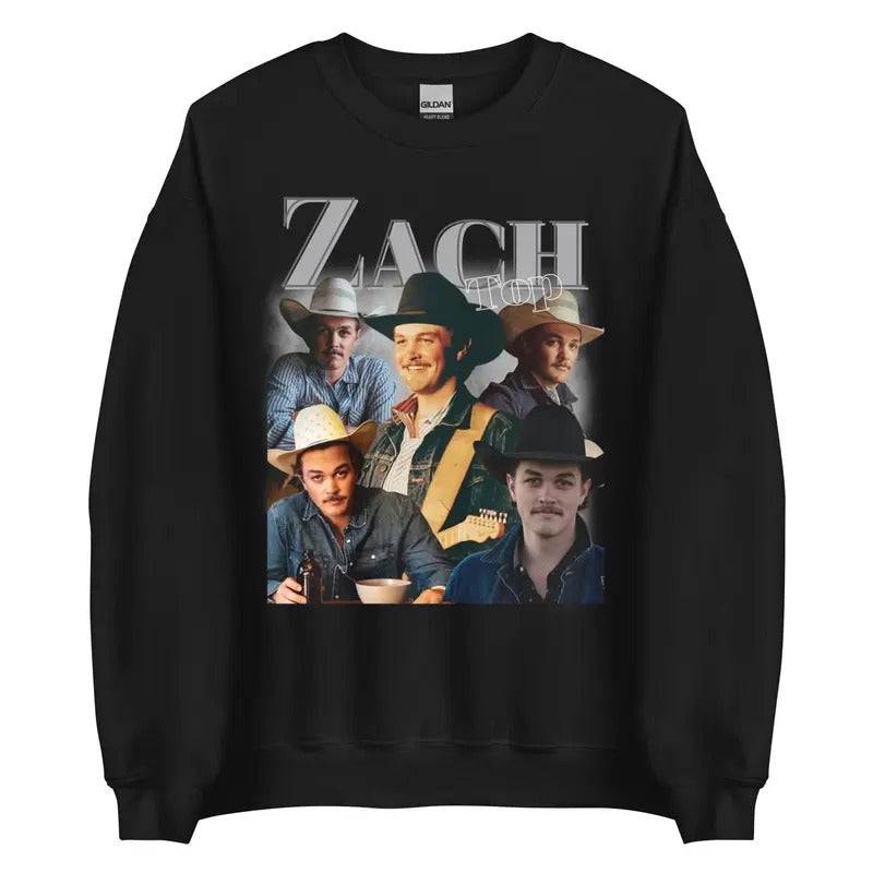 Zachh Ttop Vintage Shirt, Country Concert Outfit, Fan Merch, Country Boy, Unisex Sweater Pullover Tee