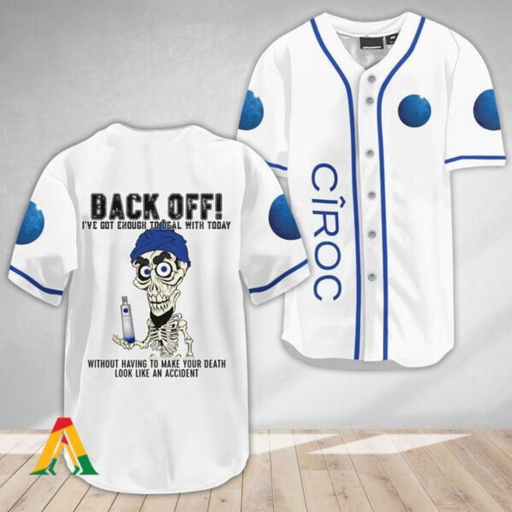 Achmed Back Off: Ciroc Vodka Baseball Jersey - Stylish & Bold Design - Aopprinter T-Shirts, Hoodie, Sweatshirt (Image 2)