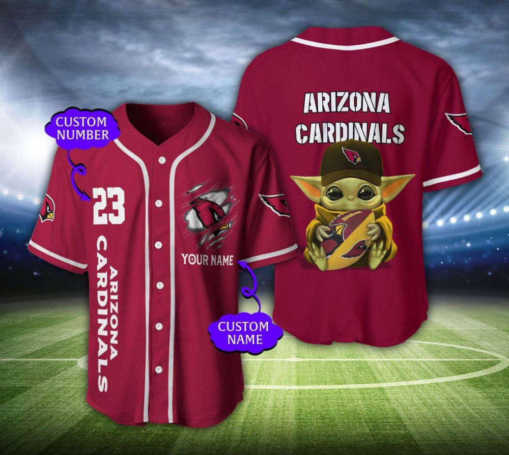 Arizona Cardinals Personalized Baseball Jersey - lylyprint.com