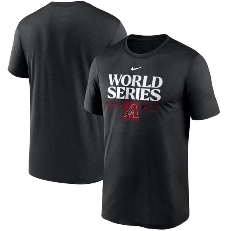 arizona diamondbacks black 2023 world series collection dugout t-shirt1
