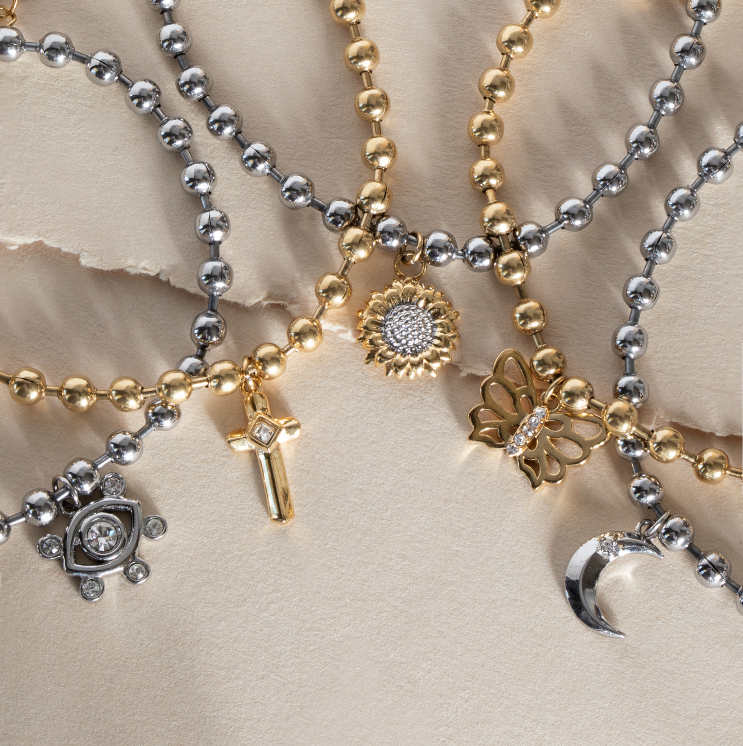 Evil Eye Ball Chain Bracelet