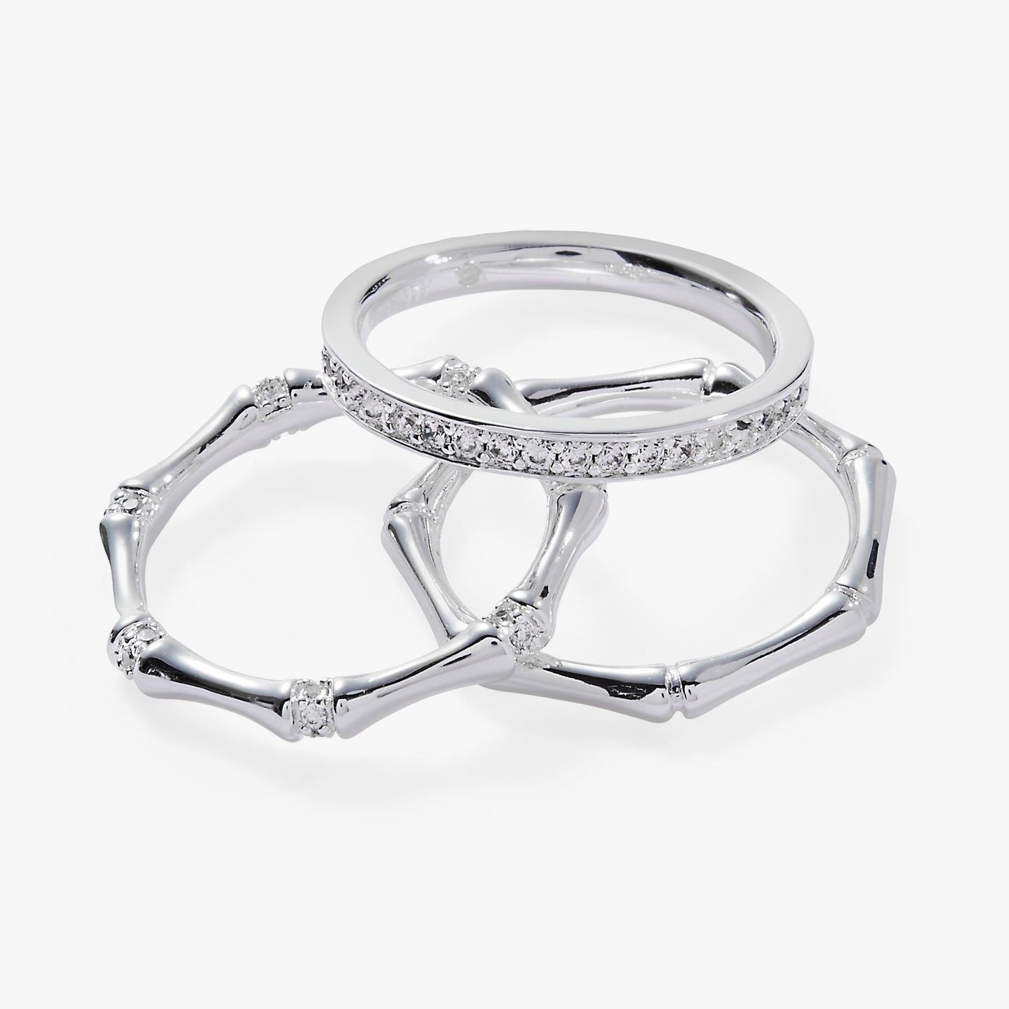 Bamboo Trio Ring Set