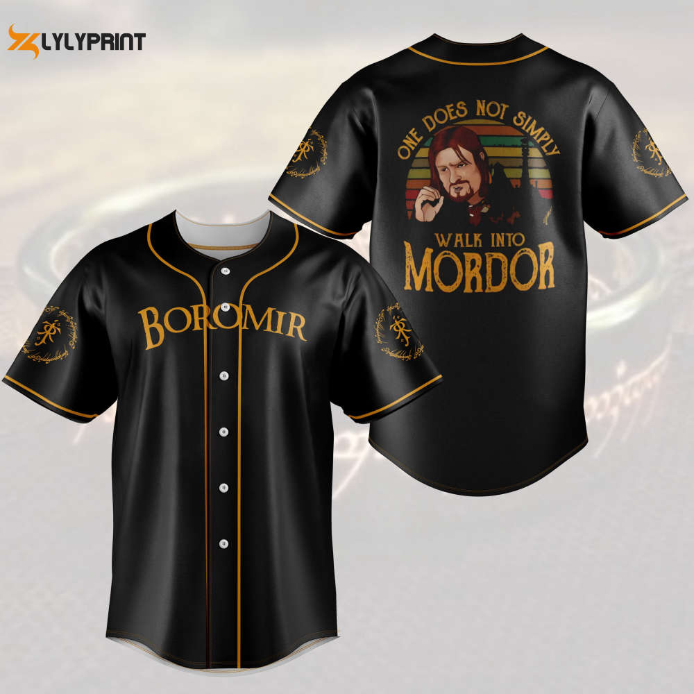 Boromir One Does Not Simply Walk Into Mordor Meme All Over Print Unisex Baseball Jersey - lylyprint.com