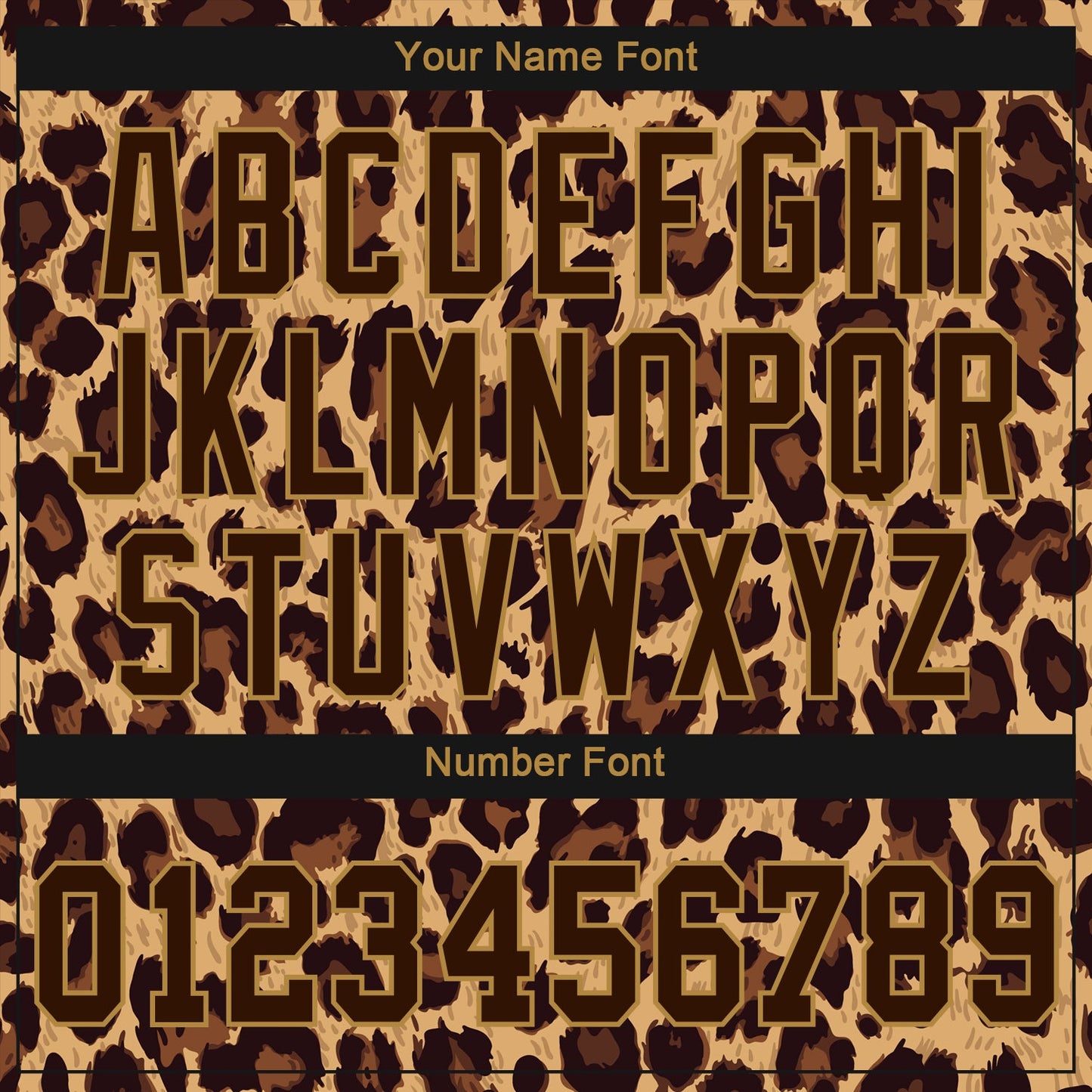 Custom Brown Brown-Old Gold 3D Pattern Design Leopard Authentic Baseball Jersey T-Shirts, Hoodie, Sweatshirt (Image 5)