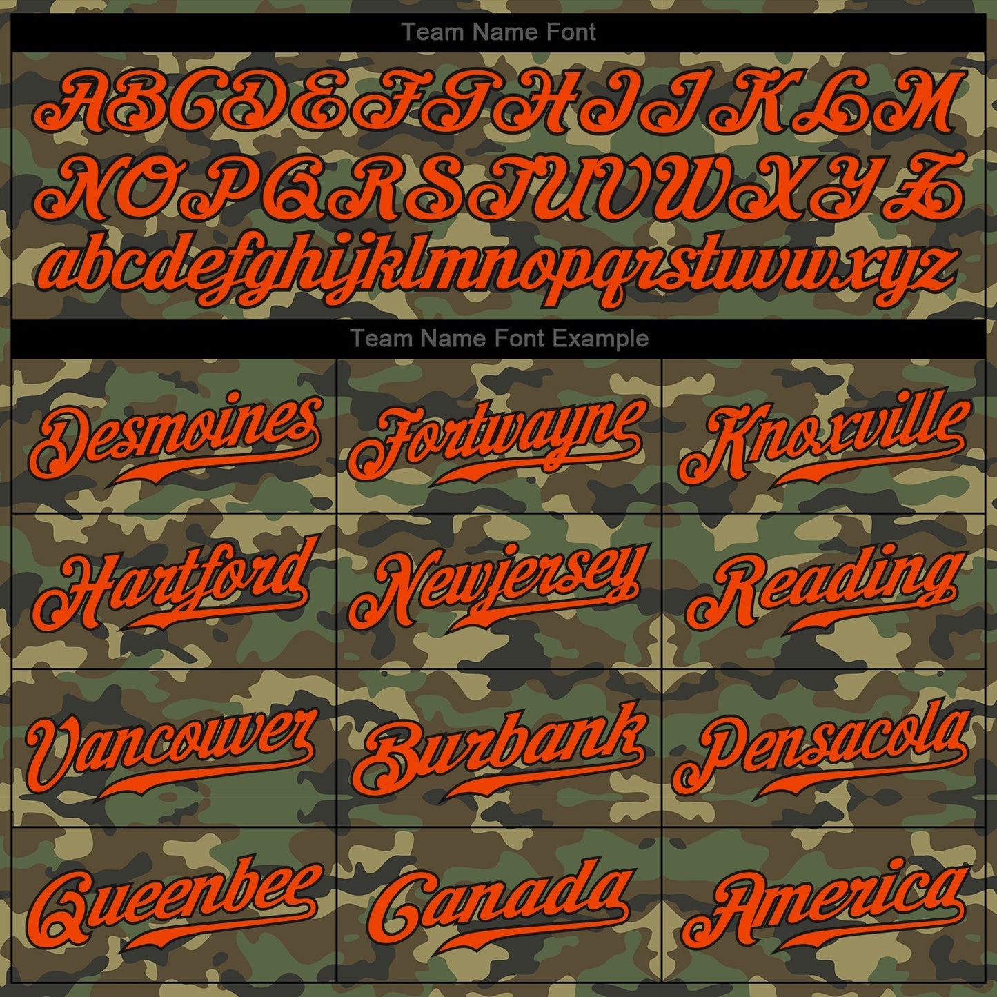 Custom Camo Orange-Black Authentic Salute To Service Baseball Jersey