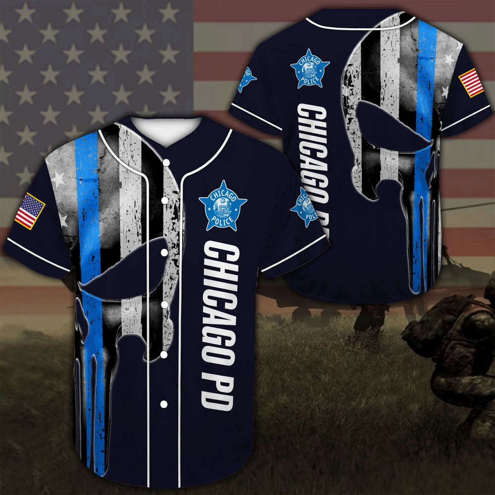 Chicago Police Department Baseball Jersey - Aopprinter
