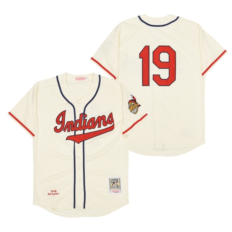 cleveland indians #19 bob feller Style 3