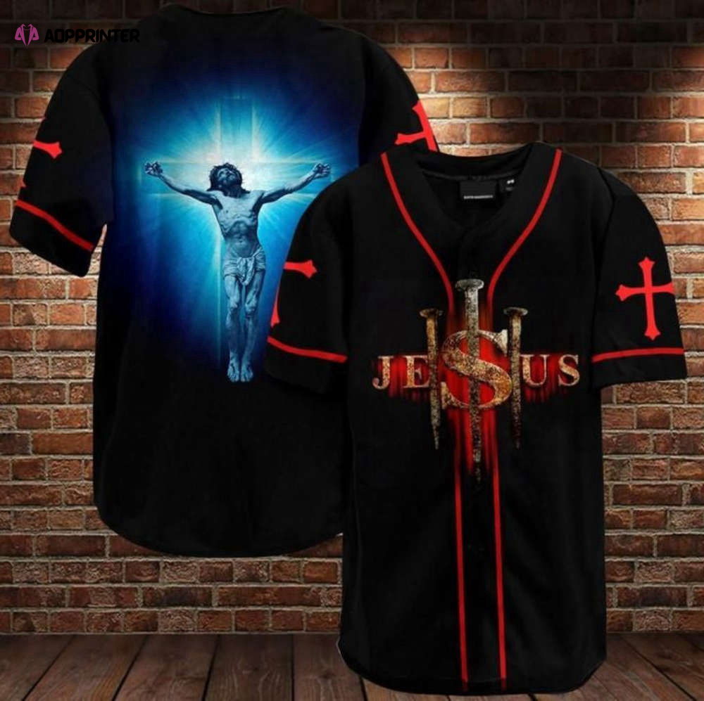 Colorful Jesus Baseball Jersey Adult Unisex S - 5XL Full Size - Aopprinter