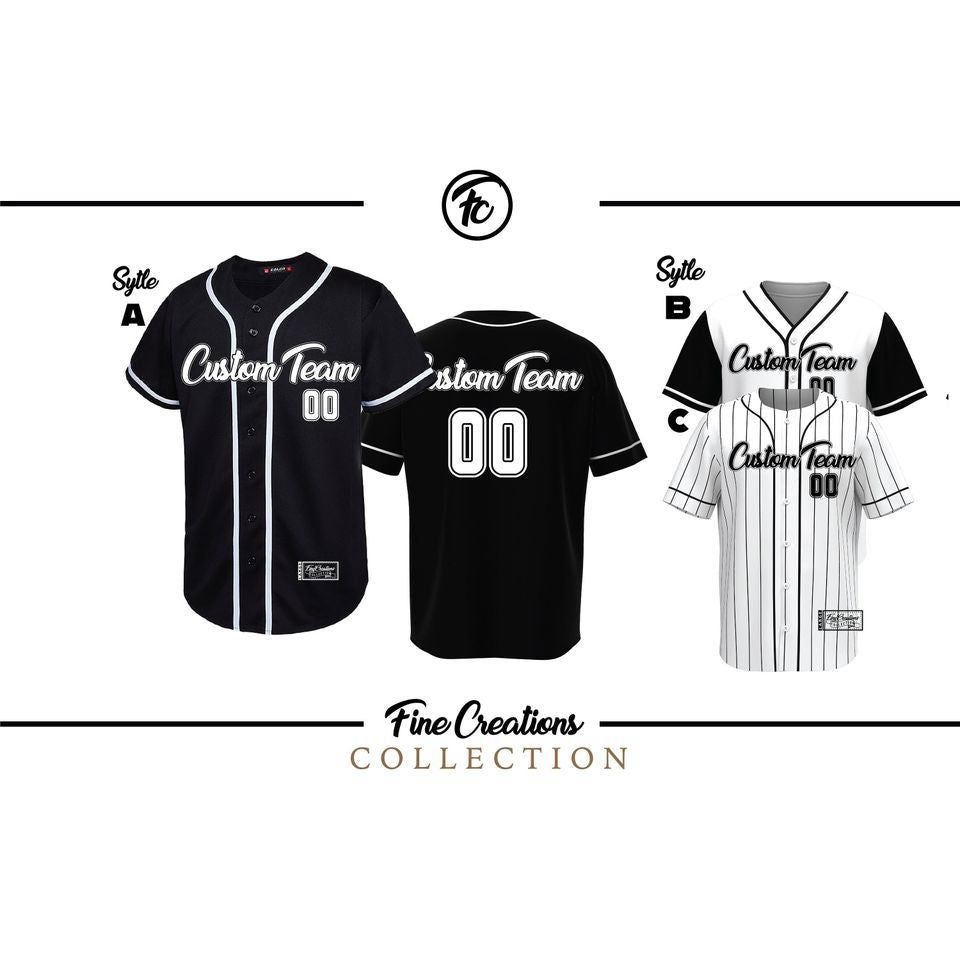 Custom Baseball Jersey, Black Baseball Jersey - lylyprint.com